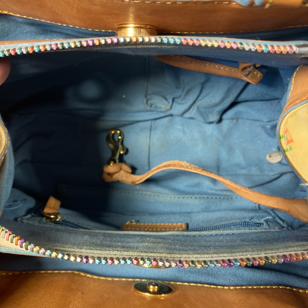 Dooney & Bourke Cream Satchel with Gold Hardware - Picture 8 of 11